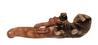 Zuni Pueblo Picasso Marble Otter with Baby Fetish