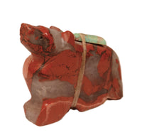 Zuni Pueblo Jasper Wolf Fetish By M. Booqua