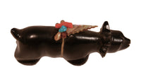 Zuni Pueblo Jet Bobcat Fetish