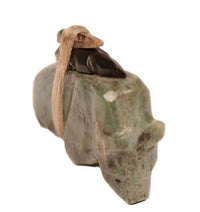 Zuni Pueblo Green Bear Fetish