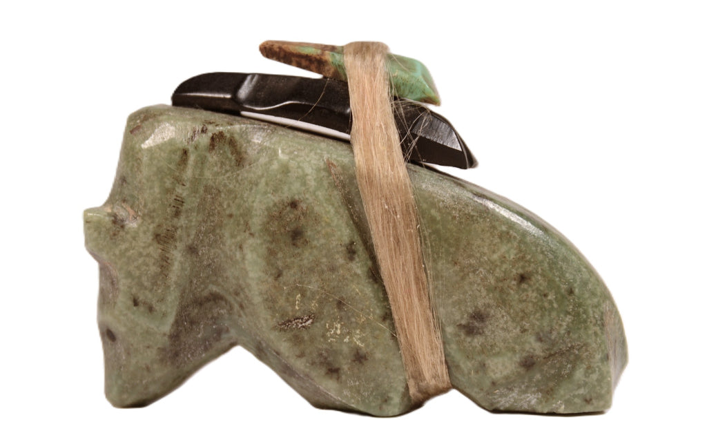 Zuni Pueblo Green Bear Fetish