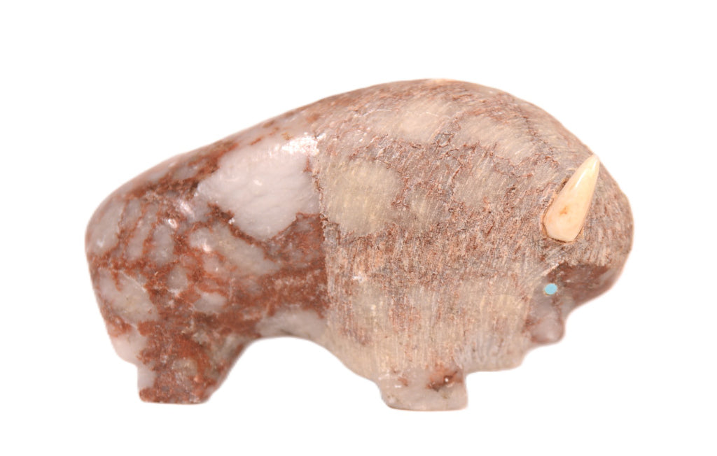 Zuni Pueblo Alabaster Bison Fetish By Lynn Quam