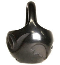 Santa Clara Pueblo Basket Pottery with Handle By Madeline Naranjo