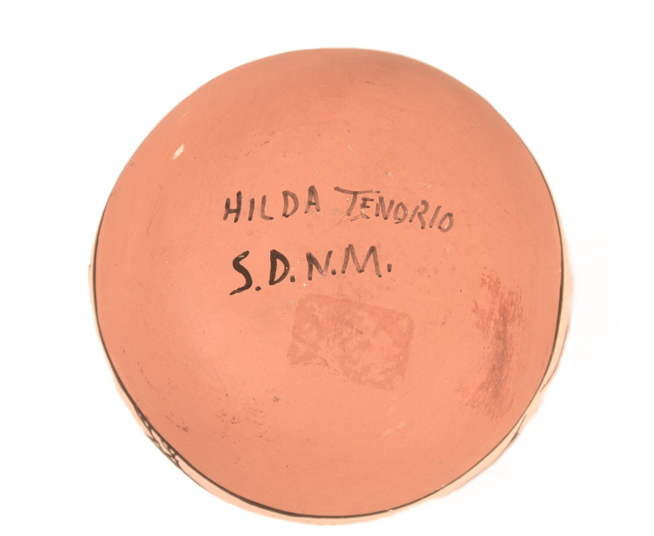 Santo Domingo Pueblo Pottery Bowl By Hilda Tenoria