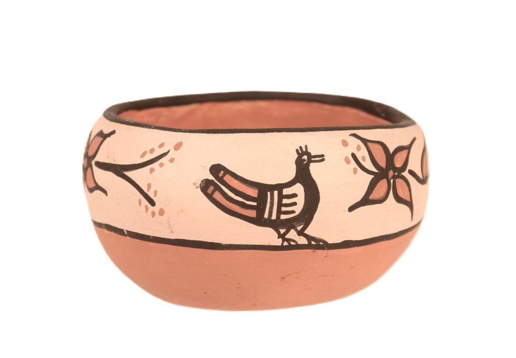 Santo Domingo Pueblo Pottery Bowl By Hilda Tenoria