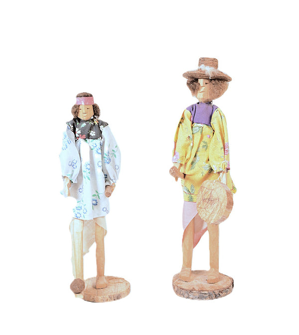 Native Mexican Dolls Pair of 2