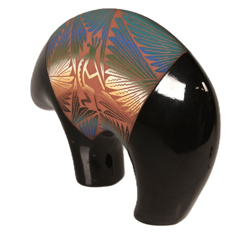 Navajo Bear Pottery Fetish By Ella Morgan