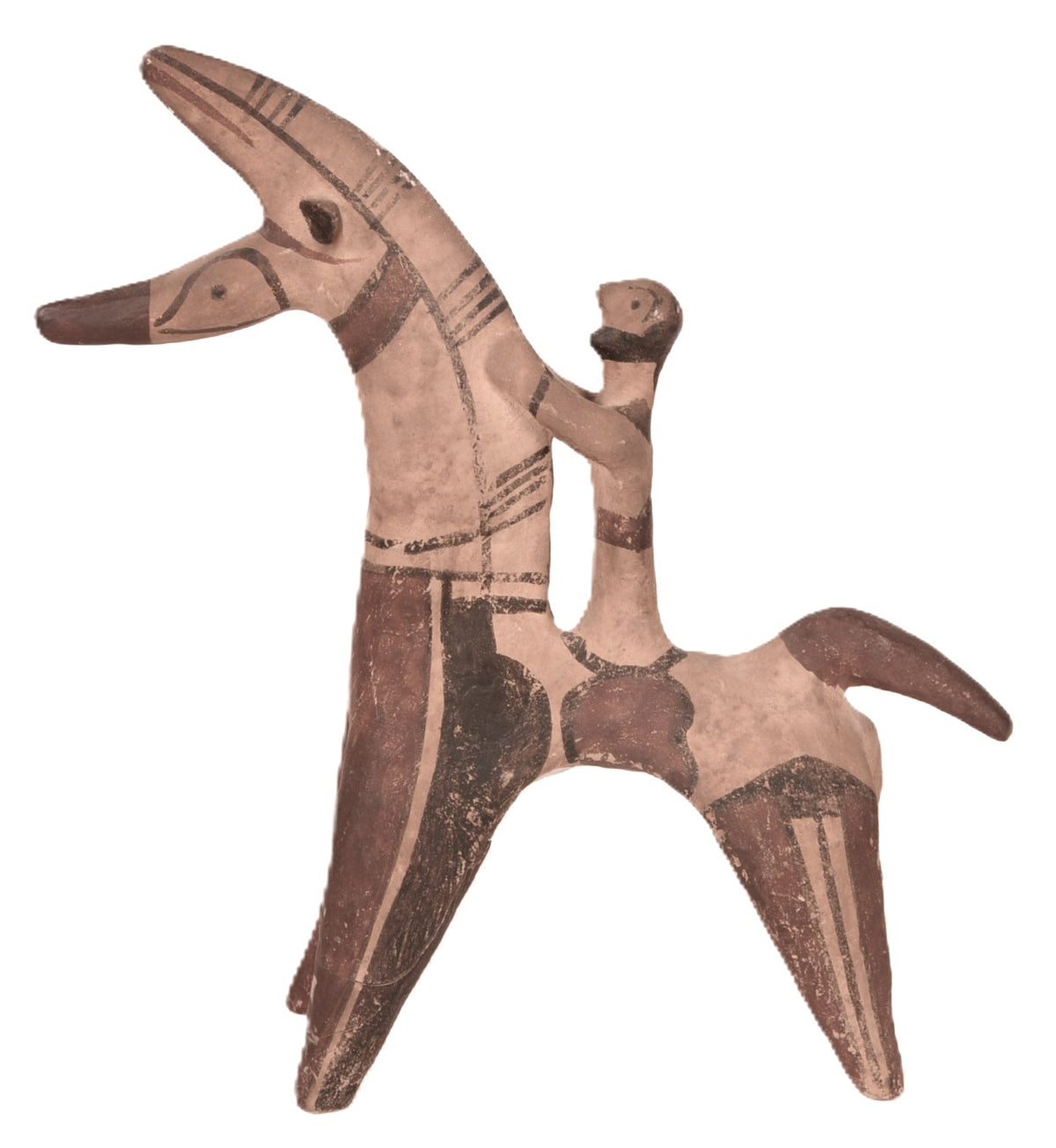 Greek Reproduction of Cypriot Terracotta Horse and Rider