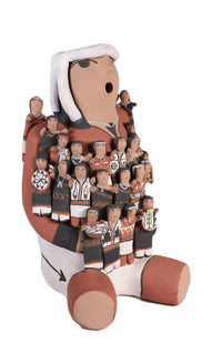Jemez Pueblo Pottery Storyteller Doll By Cas Toya