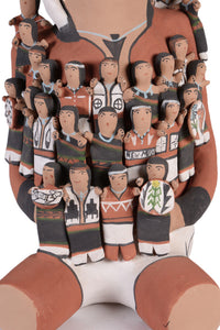 Jemez Pueblo Pottery Storyteller Doll By Cas Toya