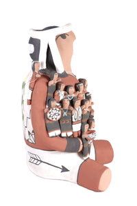 Jemez Pueblo Pottery Storyteller Doll By Cas Toya