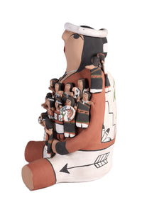Jemez Pueblo Pottery Storyteller Doll By Cas Toya