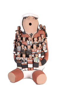 Jemez Pueblo Pottery Storyteller Doll By Cas Toya