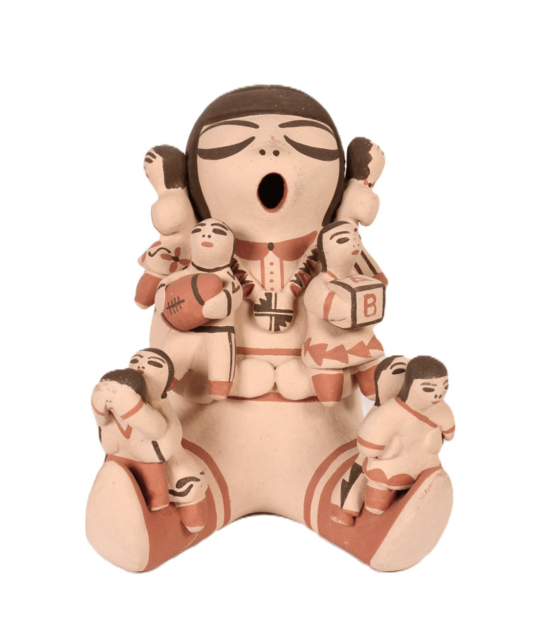 Cochiti Pueblo Pottery Storyteller Doll By J. Suina Cochiti