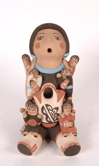 Jemez Pueblo Pottery Storyteller Doll By M. Tosa