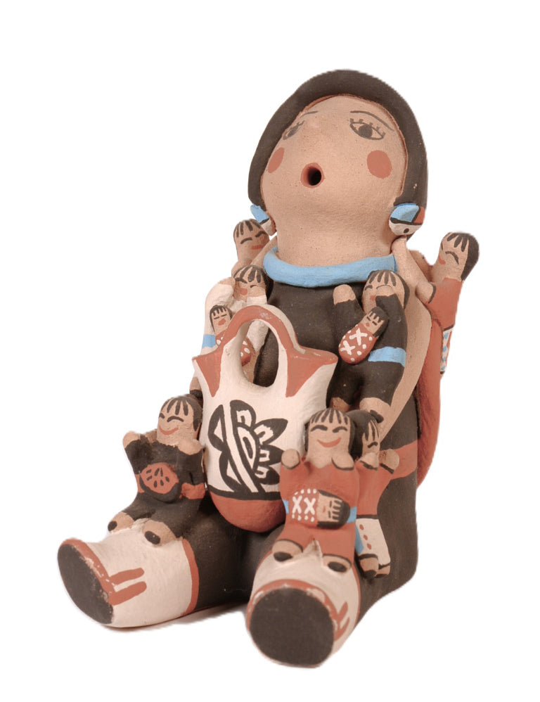 Jemez Pueblo Pottery Storyteller Doll By M. Tosa