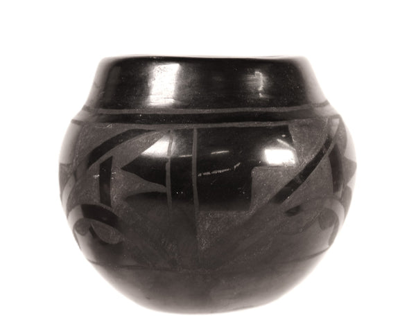 Santa Clara Pueblo Black Pottery By Cresencia