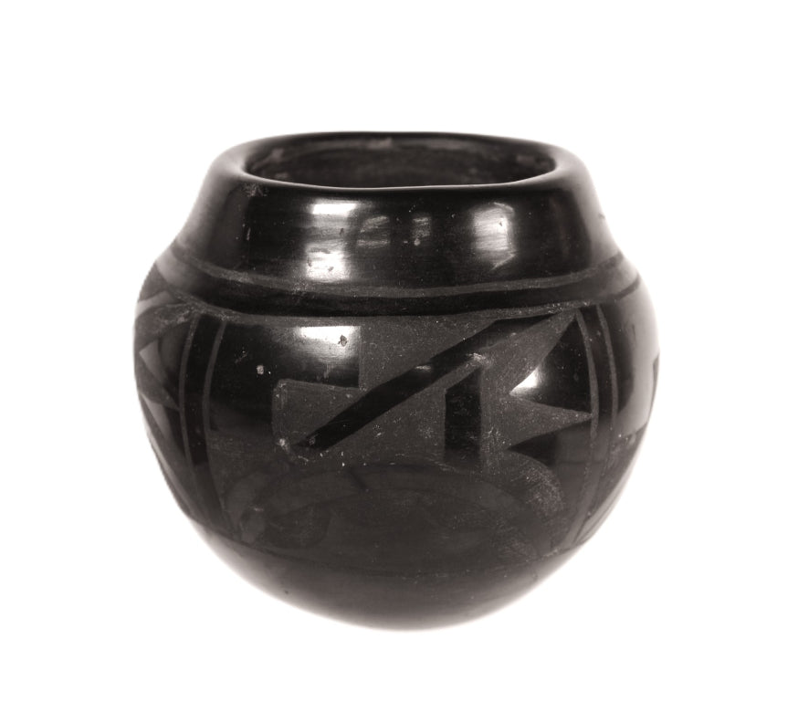 Santa Clara Pueblo Black Pottery By Cresencia