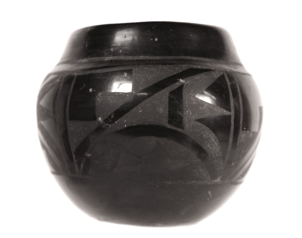 Santa Clara Pueblo Black Pottery By Cresencia