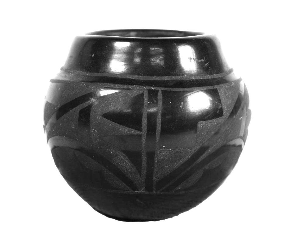 Santa Clara Pueblo Black Pottery By Cresencia