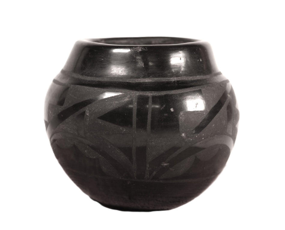 Santa Clara Pueblo Black Pottery By Cresencia