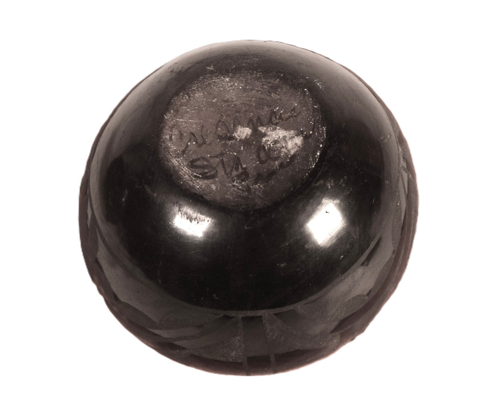 Santa Clara Pueblo Black Pottery By Cresencia