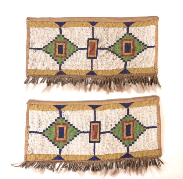 Northern Plains Sioux Beaded Armbands Set of 2
