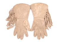 Plateau Gauntlet Leather Gloves
