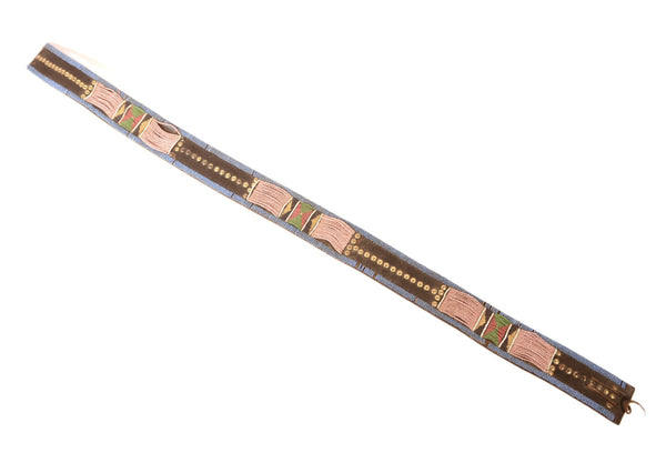 Navajo Beaded Hide Belt