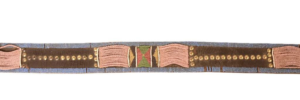 Navajo Beaded Hide Belt