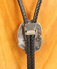 Sterling Silver and Turquoise Bolo Tie By Johnny Frank