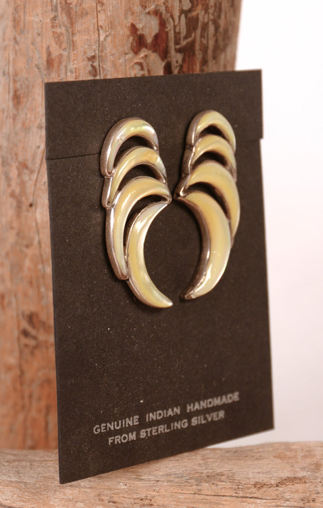Navajo Yellow Mother of Pearl Earrings