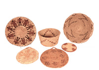 Papago Baskets with Figures Set of 6