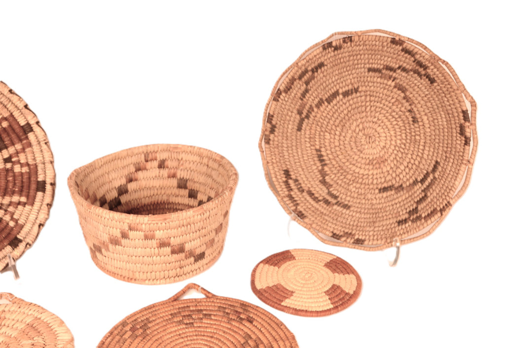 Papago Baskets with Figures Set of 6