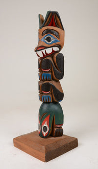 Coast Salish Model Totem Pole