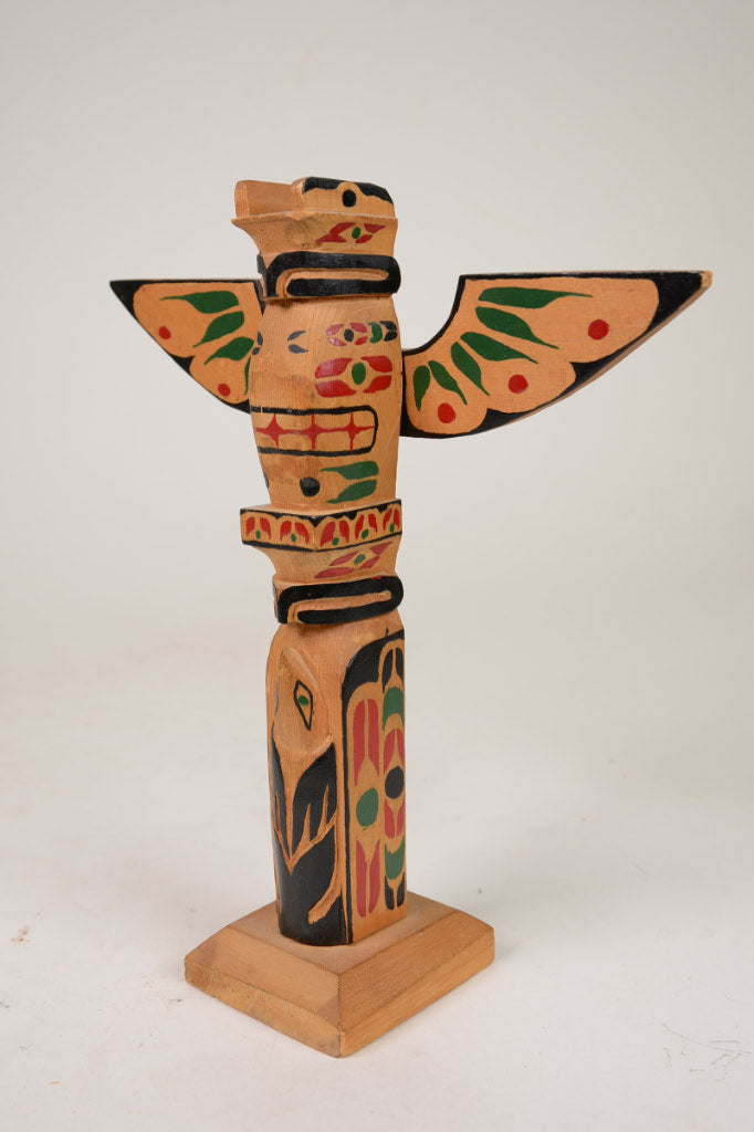 Early Salish Model Coast Salish Double Thunderbird Totem Pole