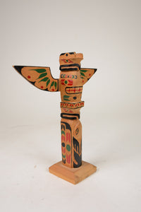 Early Salish Model Coast Salish Double Thunderbird Totem Pole