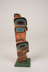 Vintage Northwest Coast Model Totem Pole