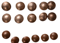 Navajo Sterling Silver Buttons Group of 35