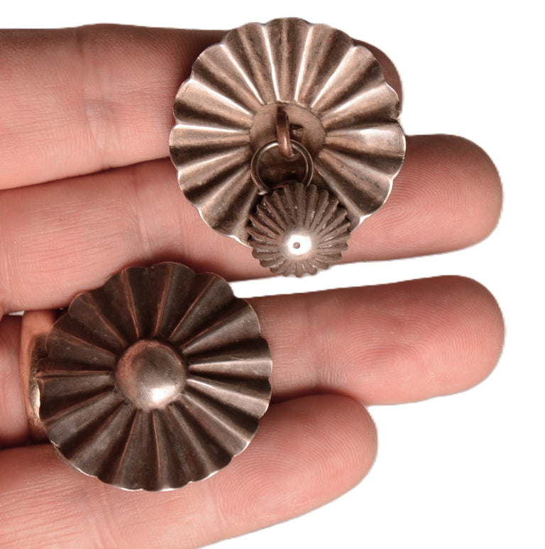 Navajo Sterling Silver Buttons Group of 35
