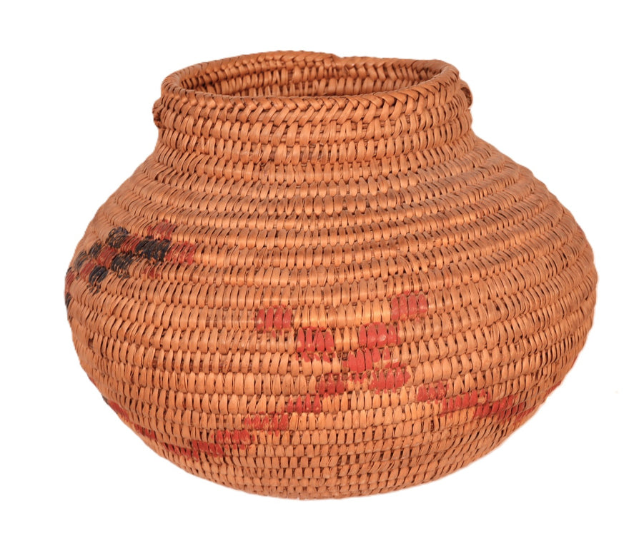Antique Apache Jicarilla Olla Basket