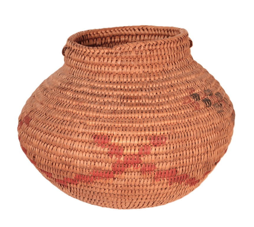 Antique Apache Jicarilla Olla Basket