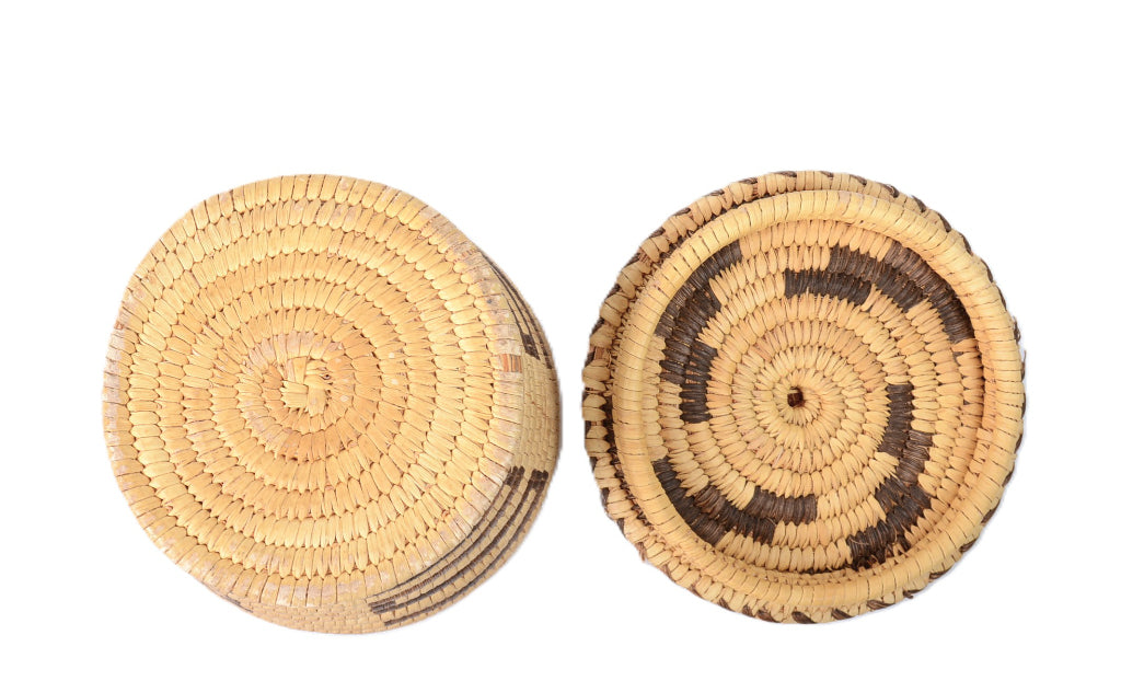 Antique Papago Lidded Basket