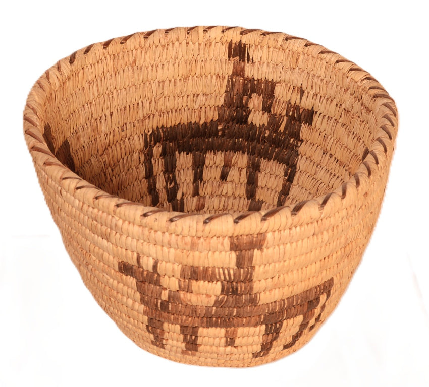 Antique Papago Pictorial Basket