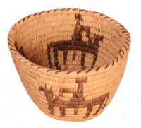 Antique Papago Pictorial Basket