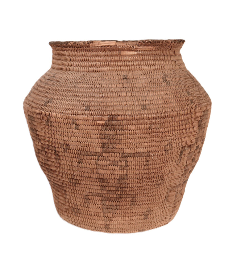Antique Pima Basket with Gila Monsters