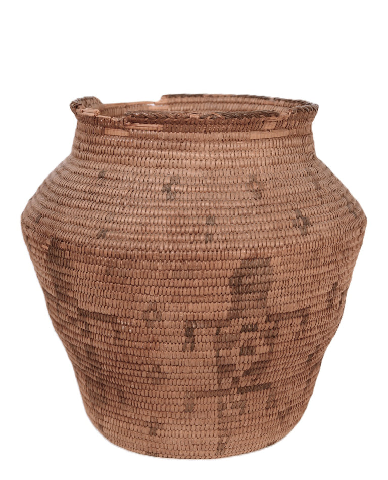 Antique Pima Basket with Gila Monsters