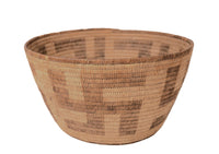 Antique Pima Basket with 4 Whirling Logs
