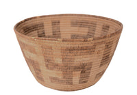 Antique Pima Basket with 4 Whirling Logs