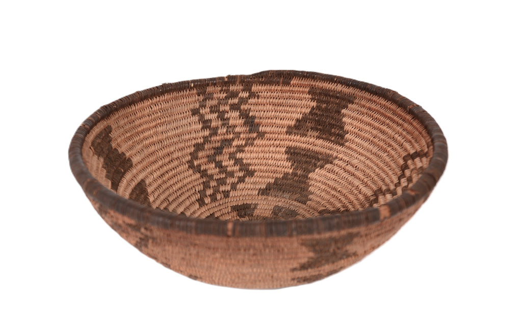Antique Papago Polychrome Open Basket